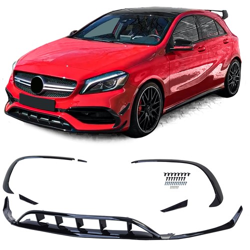 Spoiler front noir brillant - front,