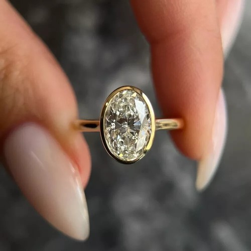 Bague solitaire - , de