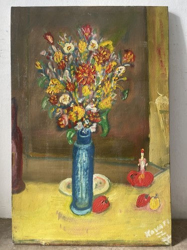 Rony nature morte bouquet de - nature,