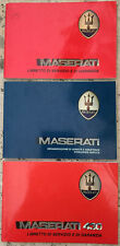 Maserati BiTurbo 430 228 Ghibli  Service Book / Logbook  +  Dealer's Directory