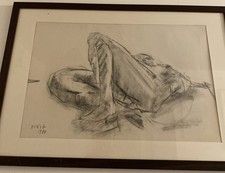 dessin de nu femme encadré