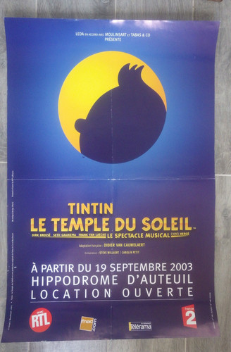 Poster affiche tintin - affiche, tintin,