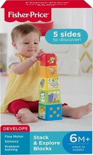 Fisher-Price Cubes Découvertes, jouet pour bébé à empiler et à emboîter