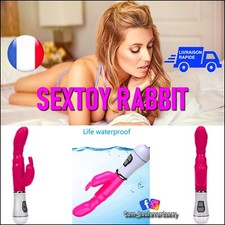 🐰 Vibromasseur Sextoys Vibrant Stimulateur Rabbit Sans Fil Point G Clito Vagin