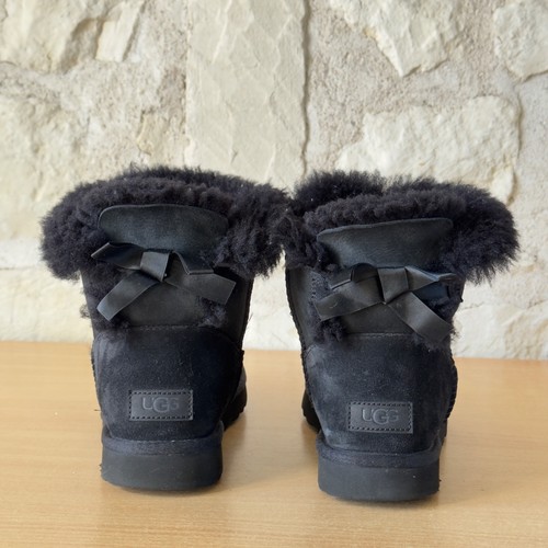 Ugg mini bailey bow noir - bailey,