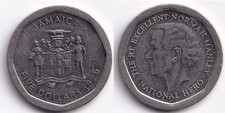 5 Dollars 1996 Jamaique