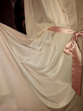 VTG Silky Sears Dept Store Nylon Victorian Couette Nightgown Gown Flutter 3x