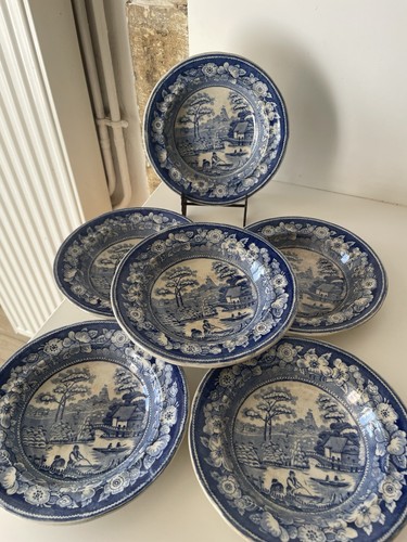 Faience anglaise assiettes - faience,