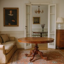 Table Ancienne Acajou Bruyère