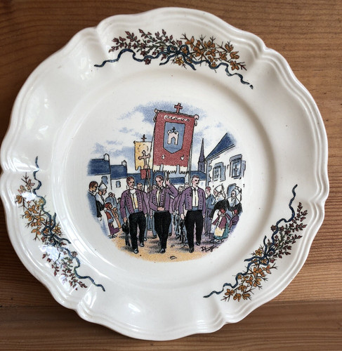 Assiette sarreguemines - assiette, la