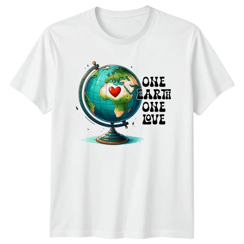 Shirt graphique one earth - graphique,