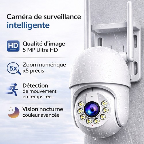 Caméra wifi ptz extérieure - wifi,