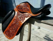 Selle en cuir de dressage