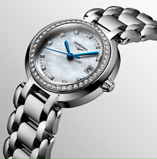 Montre À Quartz Femme Longines Prima Luna L8.112.0.87.6 Avec Diamants