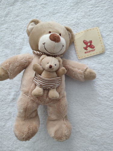 Peluche doudou ours - +, bébé