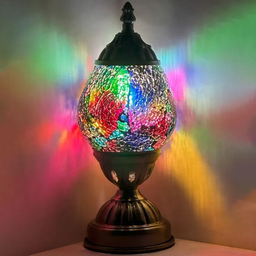 Lampe table verre poli - lampe, en