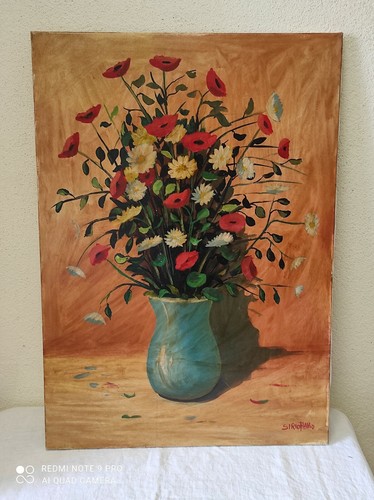 Ancienne peinture sur toile - ancienne,