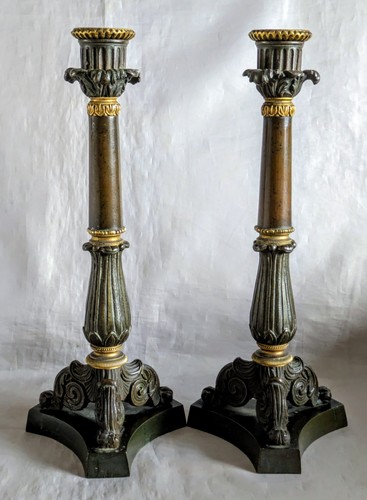 Paire bougeoirs - de,