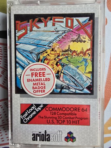Skyfox commodore 128 tape - skyfox,