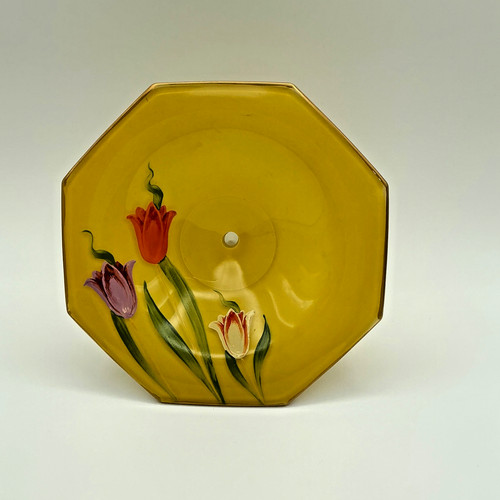 Vintage yellow art deco - 7.25",