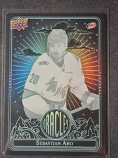 24-25 Upper Deck Sebastian Aho Oracles Teal Variant ??? Carolina Hurricanes 