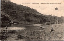 64937 postcard 36 Saint Gaultier - la Creuse au Pré du Chêne