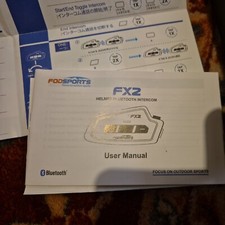 FX2 Motorcycle Intercom 2-way Bluetooth Helmet Headset 1000M FM Radio Interphone