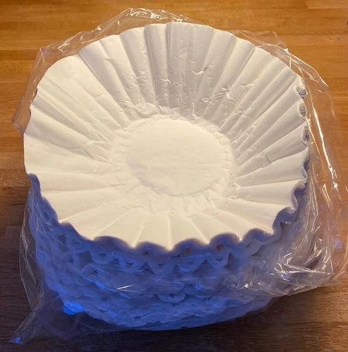 Bleached white coffee filter - coffee,