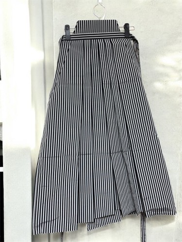 Hakama japonais rayé - , noir