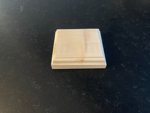 Socle bois brut pour - en,