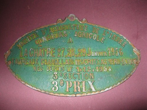 Ancienne plaque concours - , de