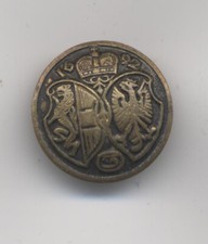 Antique button to identify (hunting / veneering / Napoleon / dragon / tombac) coat of arms