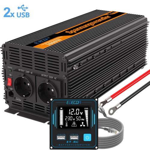 Edecoa convertisseur 12v - edecoa, 220v