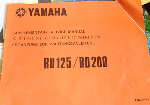 Yamaha rd125 rd200 supplément - rd125,