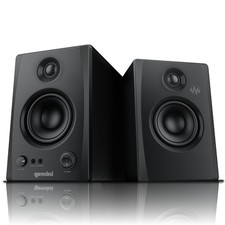 Gemini Sound SMX-3BT 100W Bluetooth Studio Monitor Speakers (Pair), PC-Ready, EQ