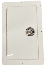 White Starboard 17 1/4" X 11 1/4" Hatch Door W/ Gemlux Handle