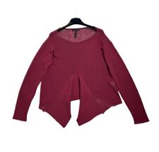 Sarah Pacini Linen Nylon Asymmetrical Knit Pullover Size 1