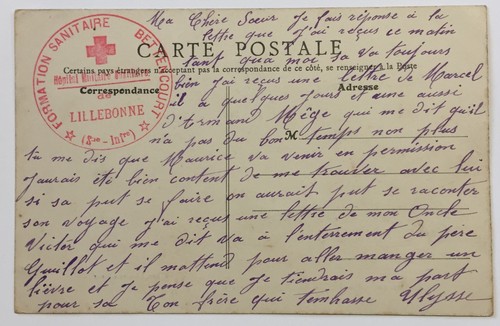 Carte postale cachet croix - carte,
