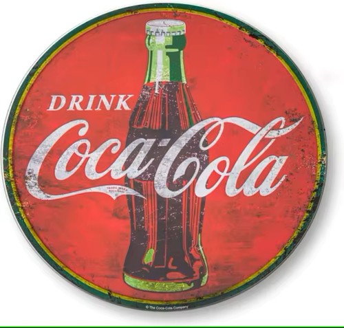 Plaque vintage coca - plaque,