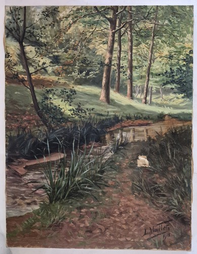 Tableau ancien signé - , vialles