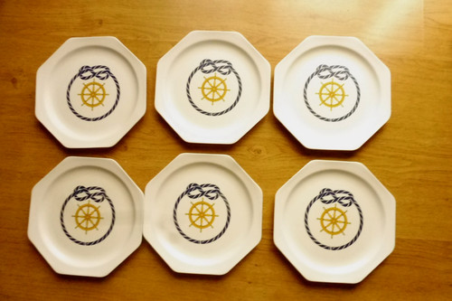 Vintage assiettes mélamine - 6,