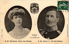 CPA PARIS Elisabeth Reine Albert Ier Roi BELGIAN ROYALTY (1241710)