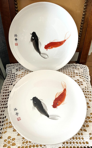 Lot assiettes japon motif - assiettes,