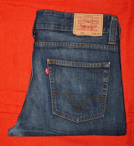 Jean levi 506 droit bleu - jean,