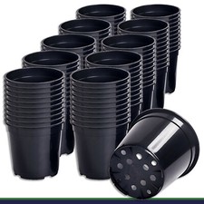 100 X Pot De Fleurs 4 L Noir