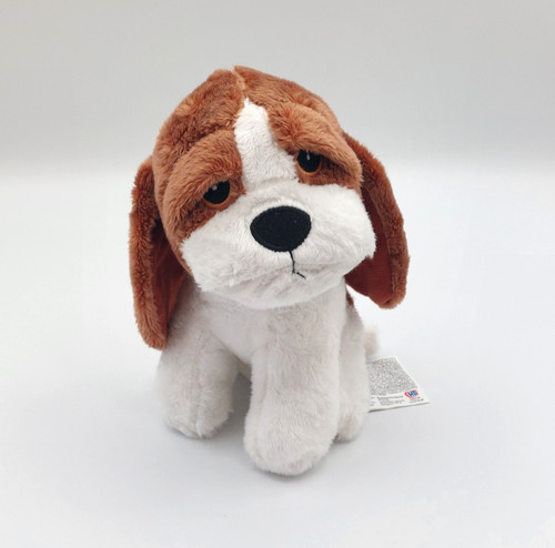 Peluche doudou chien basset - basset, /