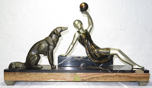 Sculpture art déco marbre - déco,