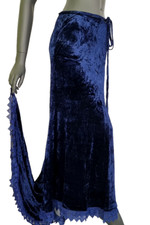 Jupe Maxi Jupe en Velours Avec