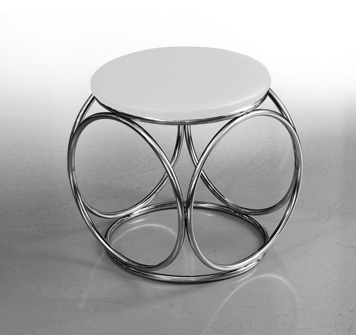 Petit chic pouf cuir - petit,