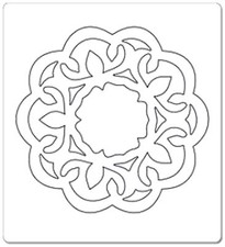 CUTTING DIES 1 MATRICE DECOUPE BIGZ DE SIZZIX NAPPERON ROSACE 8039